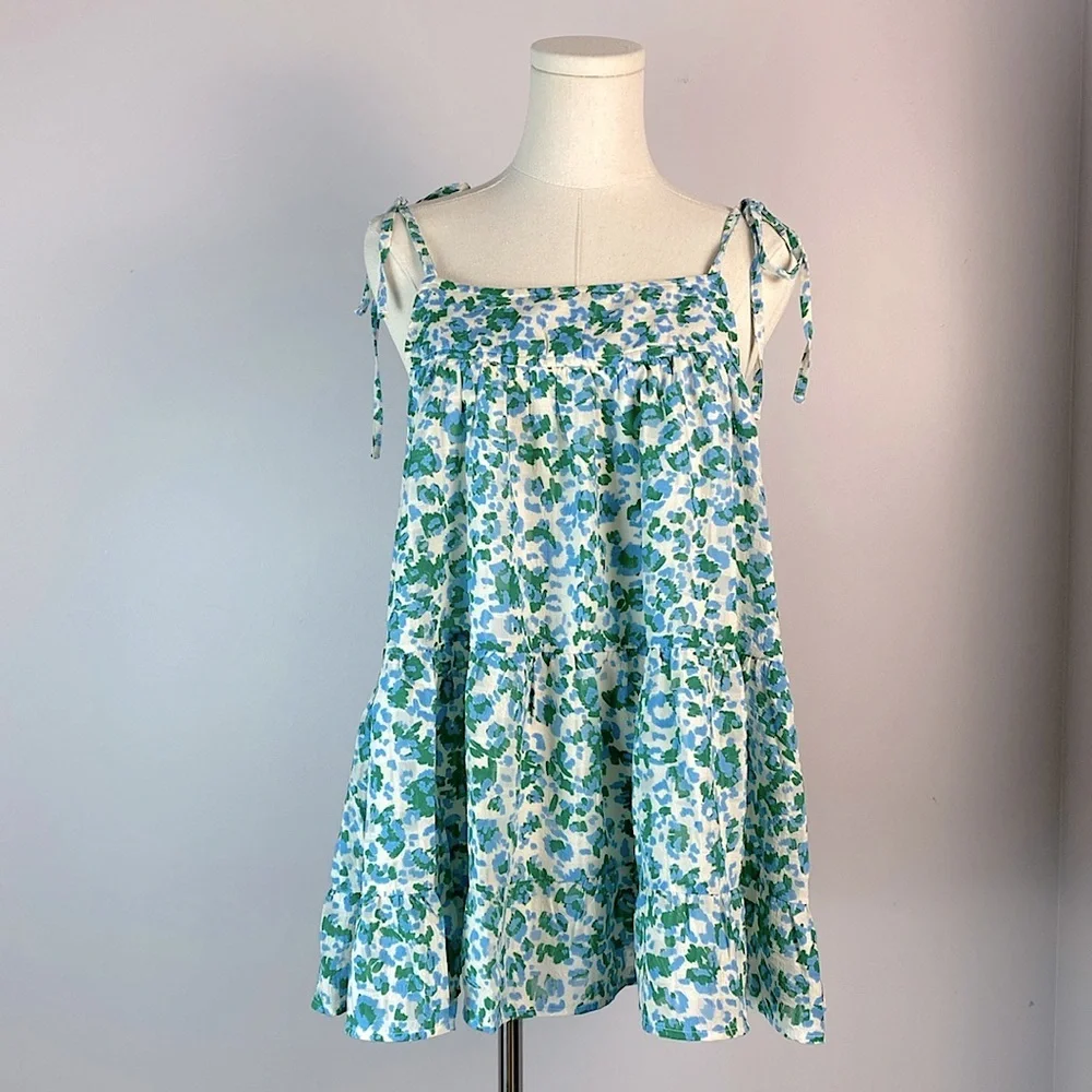 Entro It's A New Beginning Green Leopard Tank - Picture 2 of 15